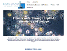 Tablet Screenshot of biosolutionslab.com
